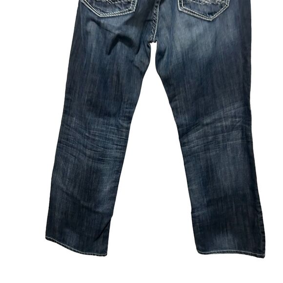 BKE Y2K Jeans Mens 36 R Derek Straight Leg Blue Denim Medium Wash Jeans 36 X 31 - Picture 8 of 16